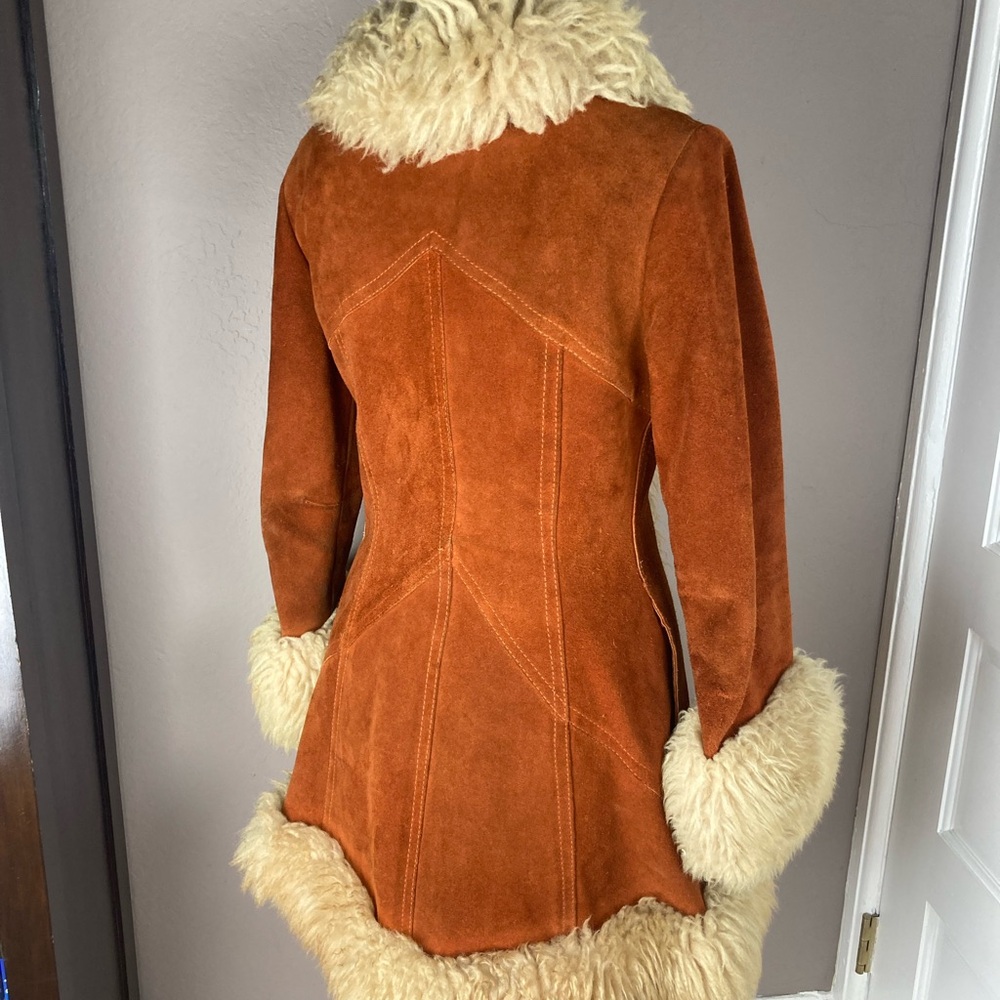 1960s / 1970s Gastown Suede and Shearling Penny Lane Coat - S/M - Picture 7 of 16